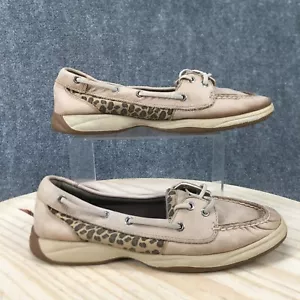 Zapatos Sperry Top Sider para mujer 9 M informales barco beige cuero puntera sin usar, en caja 9770116 - Imagen 1 de 17