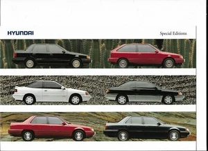 Automobil Prospekt 1991 Hyundai Full Line Sondereditionen - Bild 1 von 1