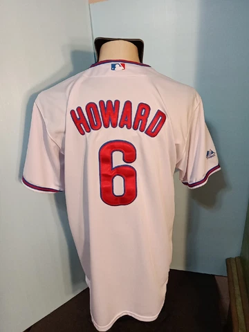 PHILADELPHIA PHILLIES RYAN HOWARD #6 MAJESTIC JERSEY STITCHED  MENS SZ 52 Cover