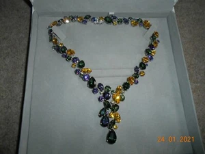'Arte' (Madrid) jewelled Necklace, Dressy, evening wear. see photos. £288. - Picture 1 of 2
