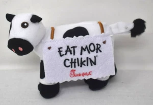 Peluche Chick-Fil-A Mucca Standing 6" Eat Mor Chikin Promozionale 2024 Giocattolo Pasto Bambini - Foto 1 di 10