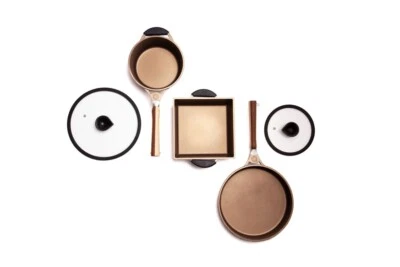 BATTERIA PENTOLE 3PZ ANTIADERENTE PFOA FREE GAS LUCHETTI IDEA REGALO NATALE - Image 1 of 4