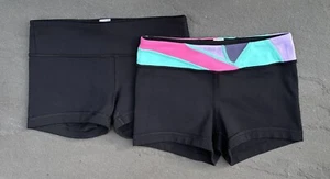 Ivivva by Lululemon Girls Shorts size 8 Rhythmic Booty Compression Lot Of 2 - Picture 1 of 6