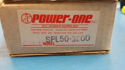 (1 PC) SPL50-3200 POWER-ONE Multi Voltage Switching Power Supply, 50W ,5V to 12V - Image 1 of 4