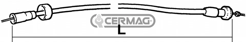 Cavo completo trasmissione contagiri e contaore per FIAT  L 1125 mm - Immagine 1 di 1