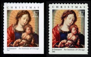 #3675 & 3820 37c Madonna & Child, Mint **ANY 5=FREE SHIPPING** - Afbeelding 1 van 3