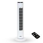 GEEPAS Tower Fan Oscillating Air Cooling 3 Speed Quiet Slim Fan Remote Control