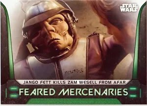 2021 Topps Star Wars Bounty Hunters Feared Mercenaries Jango Fett PYC! - Picture 1 of 4