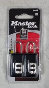 Master Lock Set Tu Propia Cerradura de Equipaje Combinada, Paquete de 2 - Imagen 1 de 2
