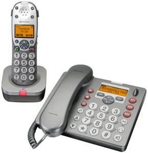 Audioline Amplicomms Powertel 880 DUO telefon z automatyczną sekretarką duże przyciski - Zdjęcie 1 z 1