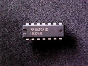 LM324N - Texas Instruments Quad Op Amp (DIP-14) GENUINE - Bild 1 von 2