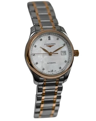 Longines Master Collection L2.257.5 Diamantes Oro Rosa 18k Acero 29MM Automático Foto 1 de 4