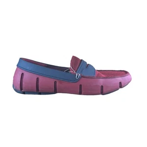 Mocassini da uomo SWIMS Penny mocassini da guida slip-on scarpe da barca US 10 rosso navy - Foto 1 di 7