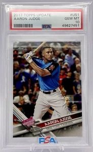 Aaron Judge RC 2017 Topps Update #US1 Home Runs Derby PSA 10 Yankees Rookie Card - Picture 1 of 3