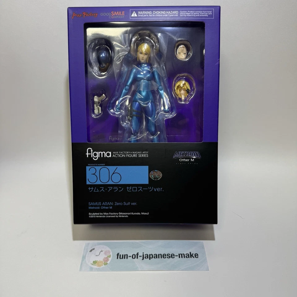 Traje Figma Samus Aran Zero ver. Figura de acción 306 METROID otros M de Japón NUEVO Foto 1 de 4