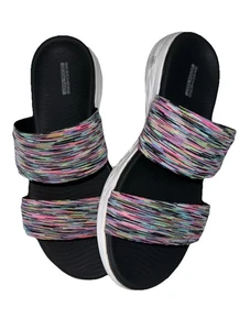 Skechers On The Go Womens Goga Mat Gen 5 Sandals Multi Color Size 9 - Picture 1 of 7