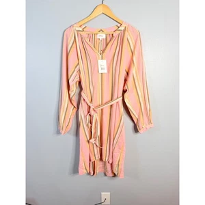 XiRENA Sabrine Kleid mit Taschen Größe S in Villa Pink/Orange/Multi Stripes Neu mit Etikett - Bild 1 von 6