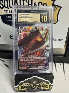Pokemon TCG: CGC Pristine 10 Coalossal VMAX 099/185 Vivid Voltage - Foto 1 di 1