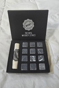 DS GIfts Original 12 Whiskey Stones and Bag - Picture 1 of 4