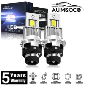 For INFINITI FX35 2003-2011 6500K LED Headlight Kit Bulbs Pair D2C D2S D2R White - Picture 1 of 12