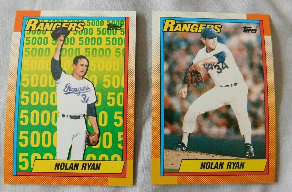 1990 Topps Texas Rangers Baseball Card Pick one - Image 1 of 1