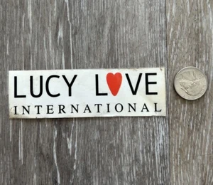 NEW LUCY LOVE VINTAGE 90’S GIRLS WOMEN GOLF MX SUP SKATEBOARD SNOW SURF STICKER - Picture 1 of 1