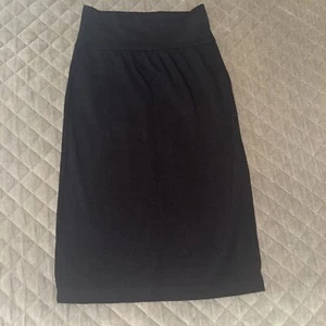 VELVET By Graham & Spencer Skirt Black So-Soft Stretch Knit Knee Small NWTO - Picture 1 of 5