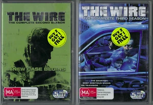 The Wire, Second, Third, Seasons 2 3 Two Three, DVD sellado, Idris Elba, Region 4 - Imagen 1 de 2