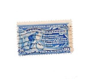U.S. Stamps Scott #E6 Special Delivery Messenger on Bicycle Used 1902 - Picture 1 of 2