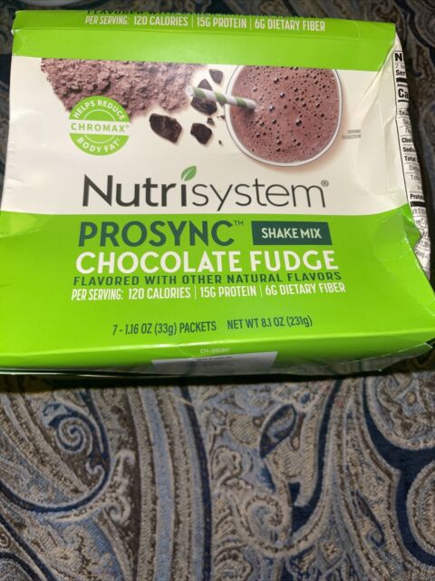 Nutrisystem Prosync Meal Replacement Protein Powder Shake Mix, Chocolate  Fudge, 7 Packets