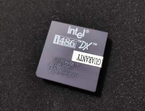 Intel A80486DX-33 SX419 Socket 3 33MHz i486 DX Vintage Retro Ceramic CPU - Picture 1 of 2