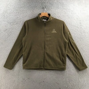 Ducks Unlimited Jacket Mens L Green Fleece Mock Neck Zip Up Long Sleeve Pockets - Picture 1 of 16
