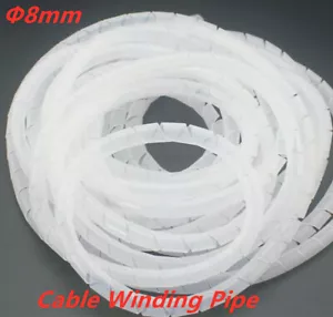 Diámetro 8 mm*12 M Retardante de Llama Envolvente en Espiral Envoltura Cable Carcasa Cable Tubo de Enrollamiento - Imagen 1 de 2