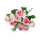 Artificial Rose Flower Branch with Stem Realistic Reusable For Wedding Party he