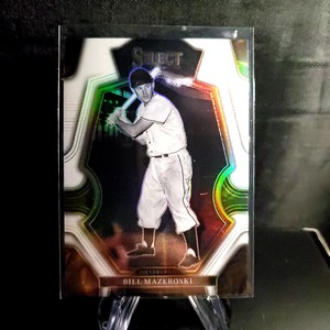2023 Panini Select #138 Bill Mazeroski White Prizm #'d /149 Pittsburgh Pirates 