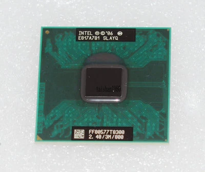 Intel Core 2 Duo T8300 SLAPA SLAYQ 2.4 GHZ 3MB 800MHZ Socket P Processor CPU - Image 1 of 4