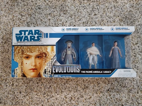 Star Wars Legacy Collection Evolutions Padme Amidala Hasbro 3.75” Sealed New Cover