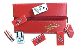 Dominó Victoria Profesional Estuche Curpiel Game Brand New - Picture 1 of 9