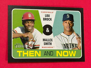2020 Topps Heritage Lou Brock/Mallex Smith Then And Now #TN-11