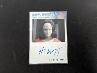 Star Trek DS9 Heroes and Villains auto card Heidi Swedberg as Rekelen - Image 1 of 2