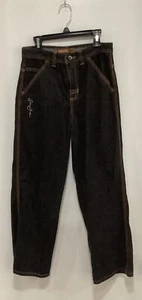 Pantalones de mezclilla vintage SEAN JOHN pierna ancha bolsillos ocultos y2K talla 12 angustiados - Imagen 1 de 3