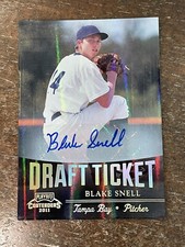 2011 Blake Snell RC Playoff Contenders Draft Tickets Signatures Autograph