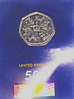 2022 King Charles III - QE2 Memorial 50p Fifty Pence Coin UNC in CC Card