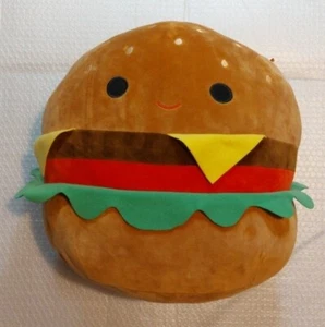 Squishmallow Carl the Burger XL 24" Peluche Cheeseburger Food Kellytoy Jumbo. - Foto 1 di 3