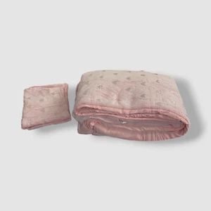 Mi Zone Pink/Silver Rosalie Metallic Printed Plush Comforter Set, Twin/Twin XL - Picture 1 of 5