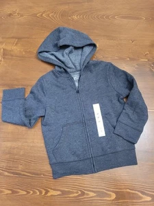NEW Boys Jumping Beans 4T Softest Fleece Full Zip Hoodie Jacket Grey Gray - Picture 1 of 6