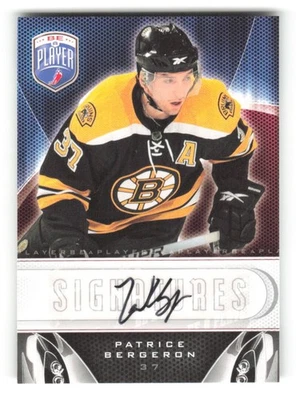 2009-10 Be A Player Signature #SPB Patrice Bergeron AUTO Boston Bruins - Image 1 of 2
