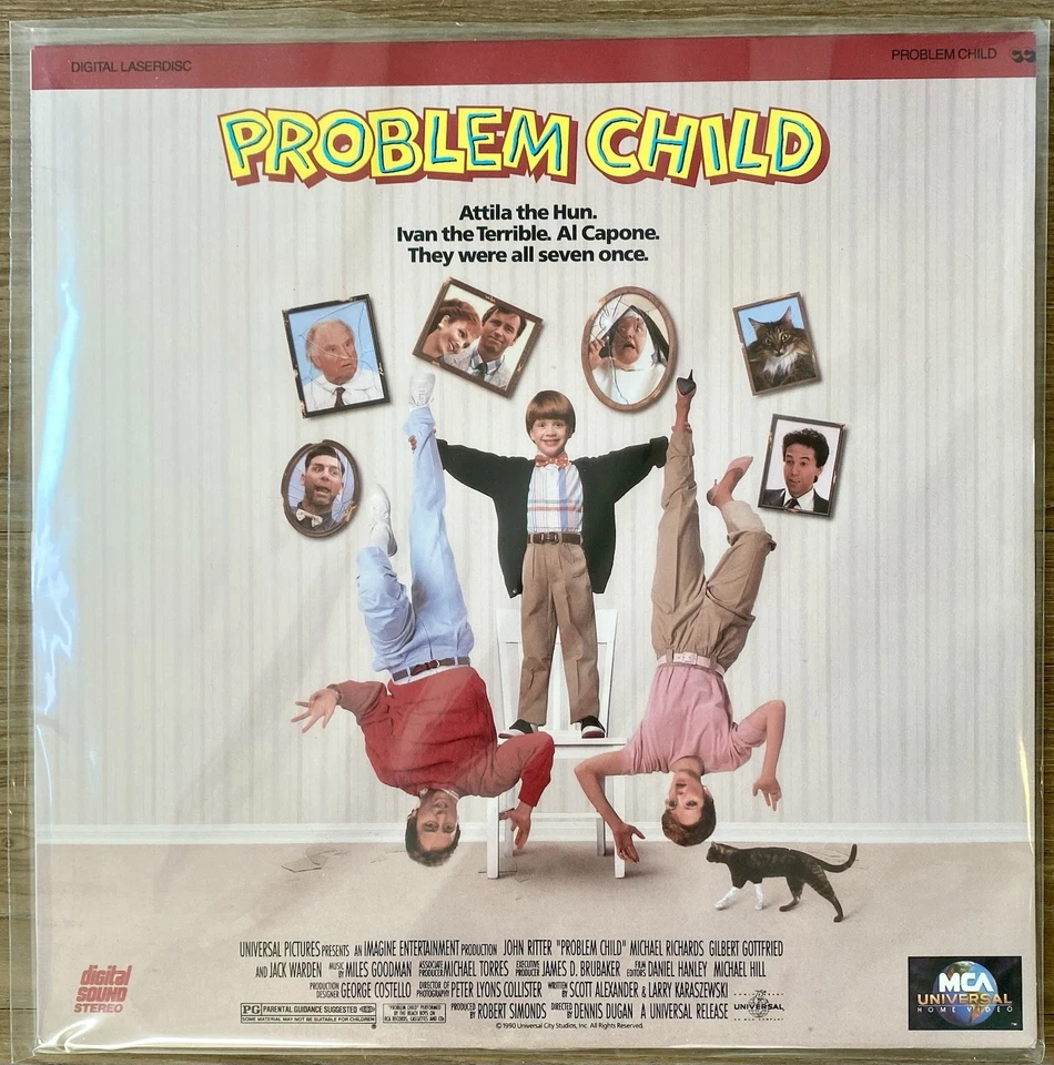RARE laserdisc Movie PROBLEM CHILD John Ritter Gilbert Gottfried Foto 1 de 1