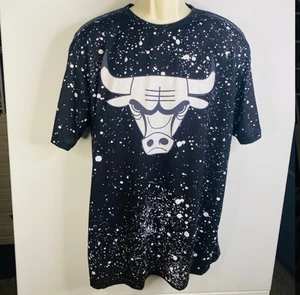 Camiseta Chicago Bulls pintura salpicaduras negro blanco rojo talla - XL - Imagen 1 de 2