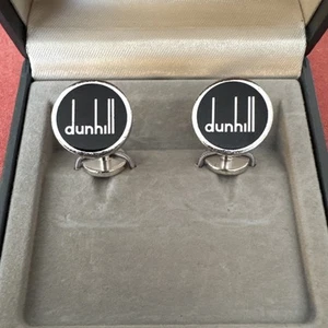 Alfred Dunhill Men's Cufflinks Black Enamel - Picture 1 of 11